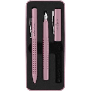 莓粉色Faber-Castell 钢笔套装 