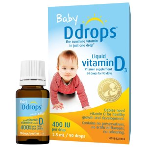 Ddrops Vitamin D3 滴剂  助力宝宝对钙的吸收