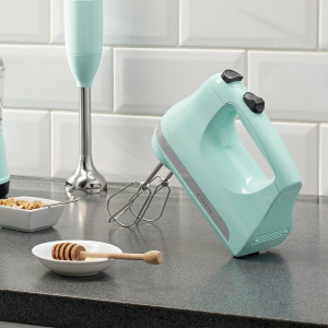 KitchenAid 五速手动打蛋器、搅拌器 收封面、晒货同款Tiffany蓝