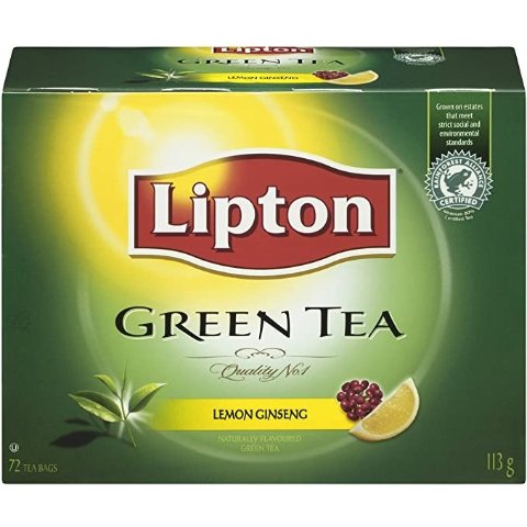 Lipton 柠檬人参绿茶 72包