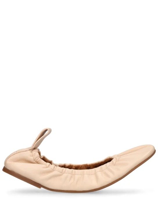 Teano皮革芭蕾平底鞋