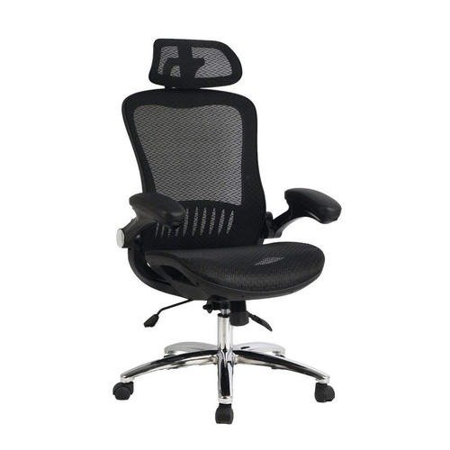 Ergonomic Mesh Office Chair with Suspension Mesh Seat and Flip-Up Arms - Moustache®