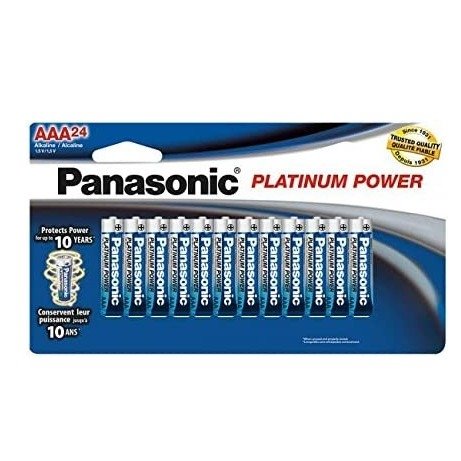 Panasonic Platinum Power AAA 7号无汞碱性电池 24节