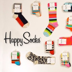 Happy Socks 全场时尚彩袜，内裤沙滩裤热卖