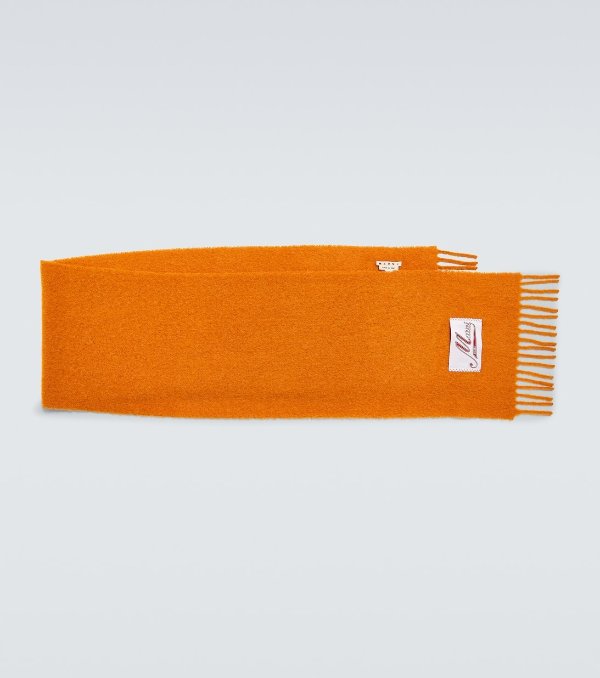 橘色 羊毛围巾