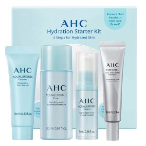 AHC 玻尿酸套装 全方位补水脸蛋彭起来 干皮敏感皮都可冲