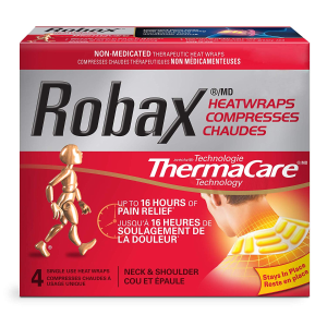 ROBAX 肩颈发热止痛贴 4片装 拯救低头族、久坐族