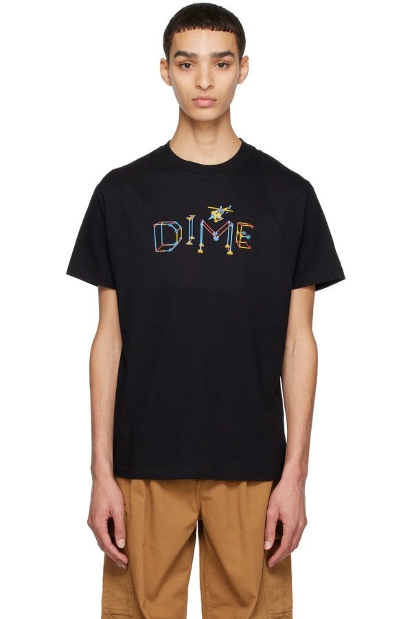 黑色 Dnex T 恤