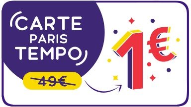 The Tempo Paris card for only €1!