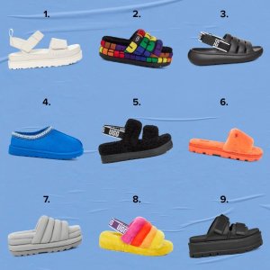 UGG 官网折扣区 网红毛毛凉鞋、夏日厚底拖鞋、运动服饰等都有