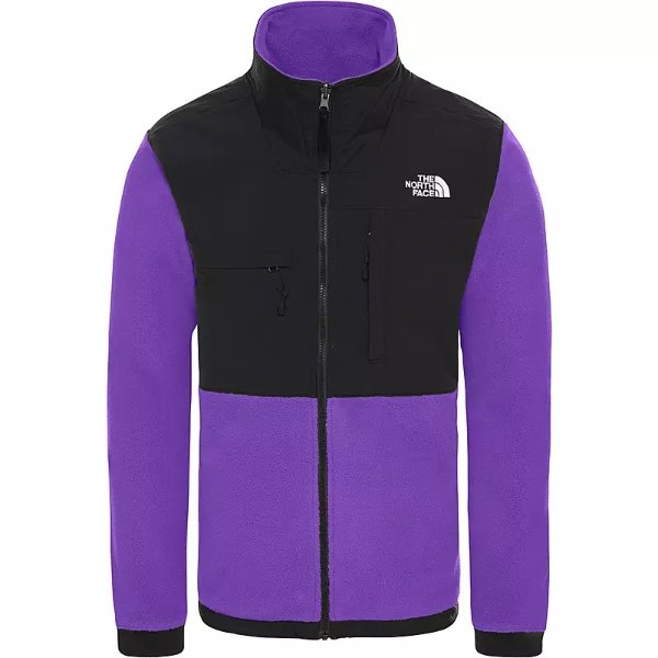 黑紫色男式拉链夹克