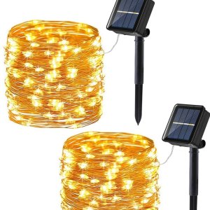 闪购：Joomer 户外太阳能灯串 2件x12米 120个LED小灯