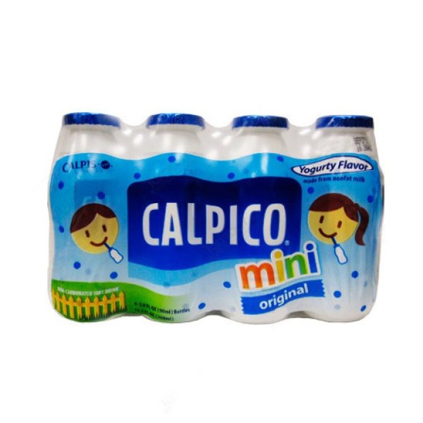日本CALPICO 无碳酸天然无色素乳酸菌酸奶饮料 原味 迷你4瓶装