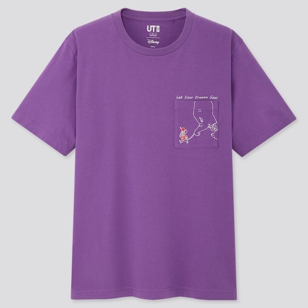 紫色小飞象T恤