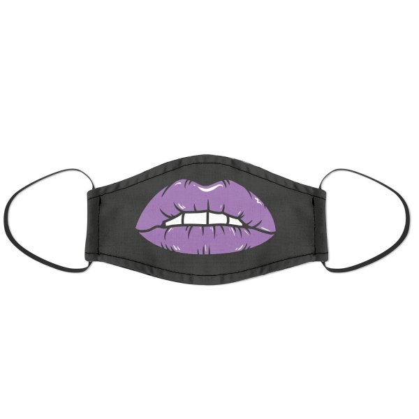 紫色嘴唇口罩