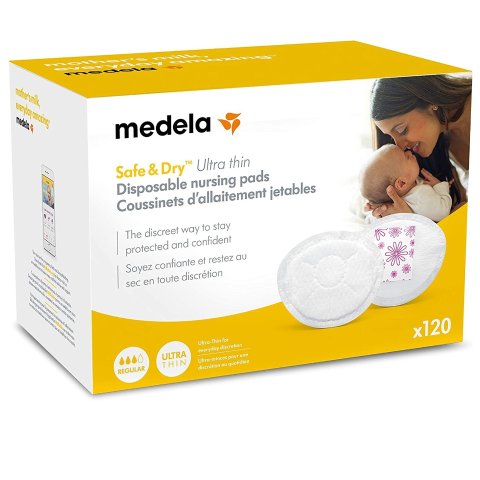 Medela 一次性防溢乳垫120片  超薄舒适 新手麻麻必备