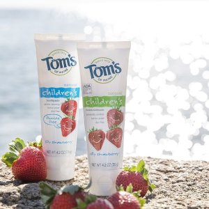 Tom's of Maine 天然无氟儿童牙膏草莓味 90ml