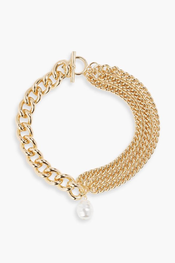 Gold-tone 珍珠项链