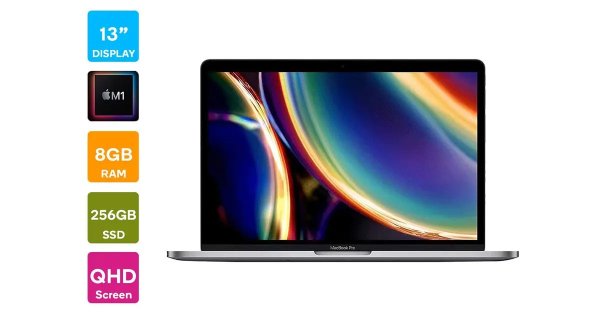 13" MacBook Pro 2020 MYD82 (M1, 8GB RAM, 256GB SSD, Space Grey) - AU/NZ Model | MacBooks |
