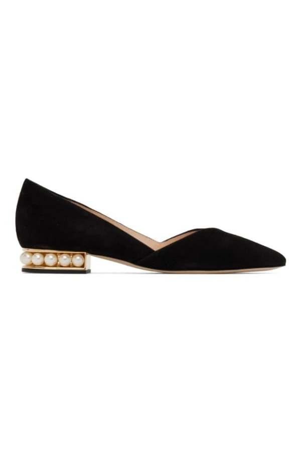 Casati D’Orsay 黑色麂皮芭蕾鞋