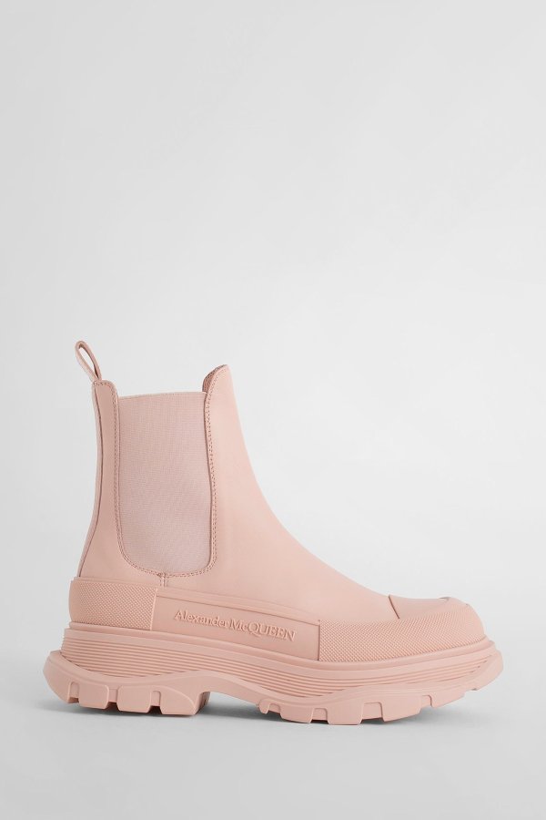 粉色切尔西靴