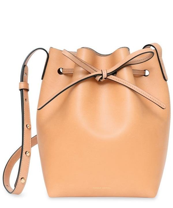 Mini Leather Bucket Bag