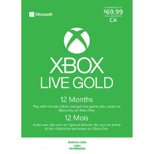 Xbox Live Gold 1年份会员，涨价前赶紧屯