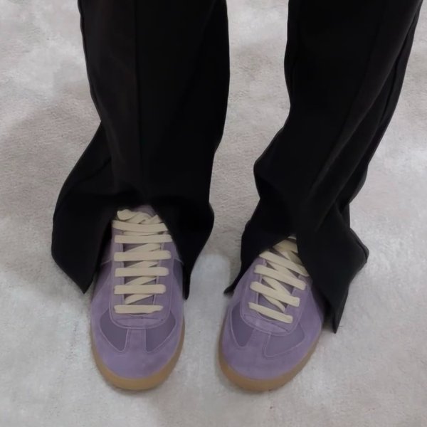 紫色德训鞋