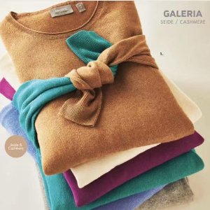 Galeria 100%羊绒衫 货真价实有保障 捡漏一波 纯色不过时