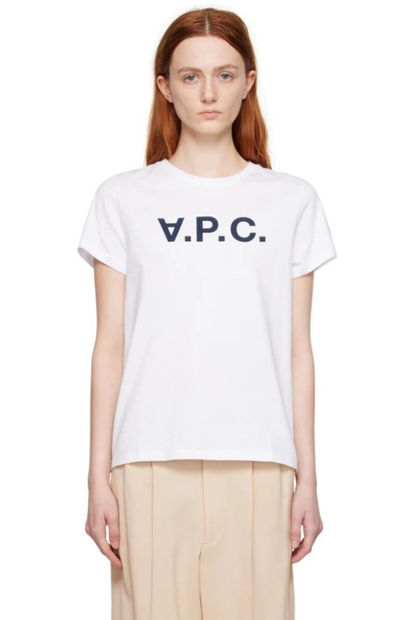 White 'VPC' T恤