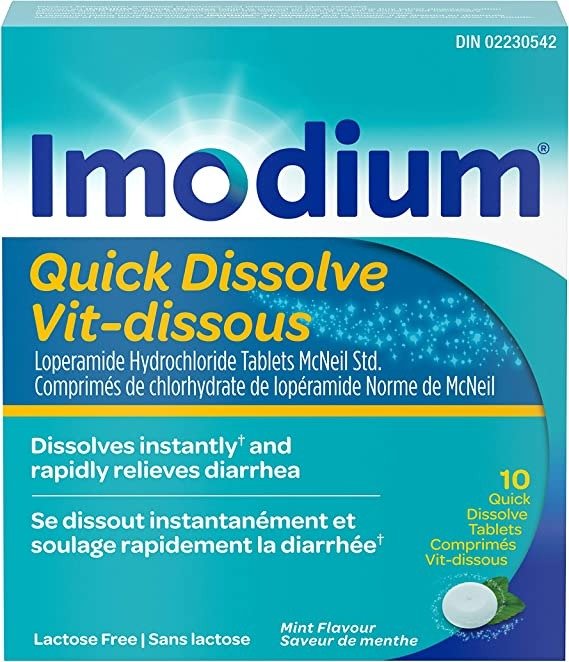 Imodium 速溶薄荷味片剂10个