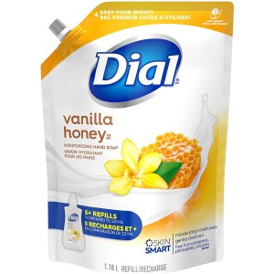 史低价：Dial 蜂蜜香草味洗手液1.18L替换装 成分天然 消灭细菌