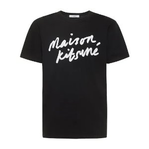 Maison KitsuneLOGO印花棉质平纹针织T恤