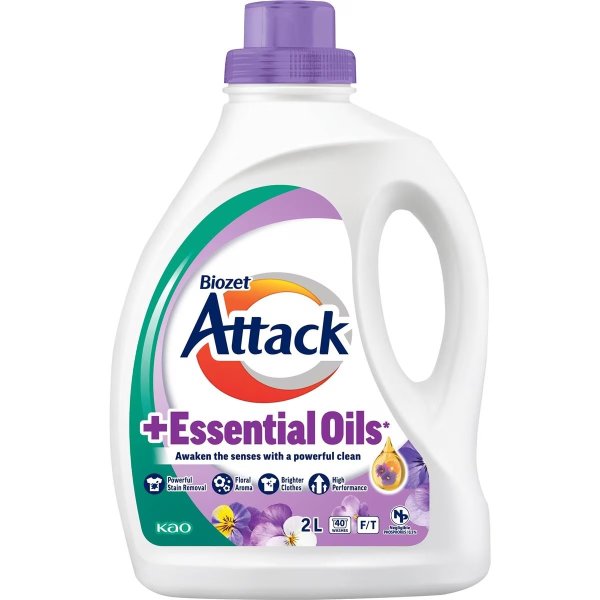 Biozet Attack+ Essential Oils 洗衣液 2L