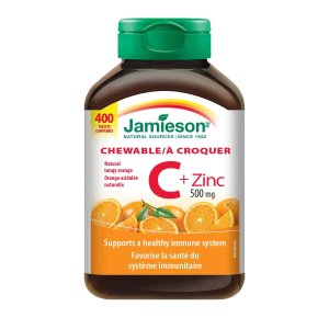 Jamieson维生素 C + 锌咀嚼片