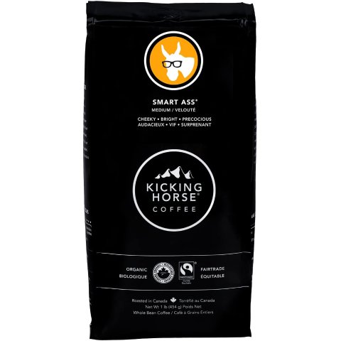 $9.99(指导价$10.99) 1磅Kicking Horse Coffee 踢马  灰熊爪深度烘焙 有机咖啡豆