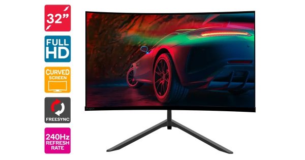 32" Curved Full HD 240Hz FreeSync Gaming Monitor (1920 × 1080) | Computer Monitors |