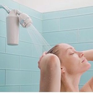 Aquasana 淋浴净水器 带可调节按摩花洒 改善水质护发润肤
