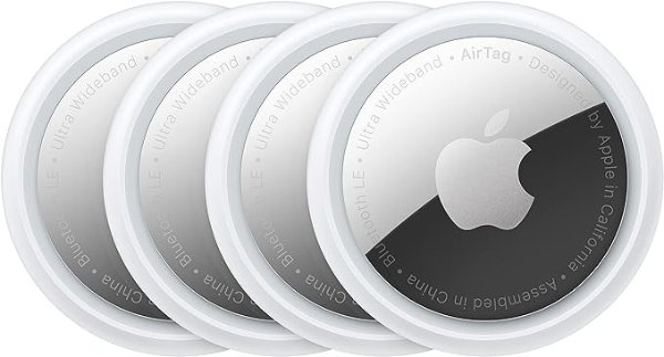 Apple AirTag 4 Pack Apple AirTag 4件套$108.00 超值好货| 北美省钱快报