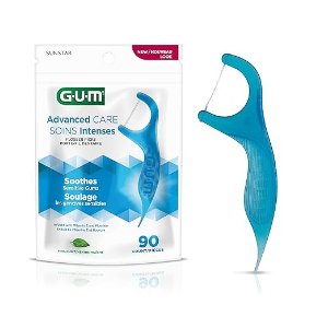 GUM90支 高级护理薄荷味牙线