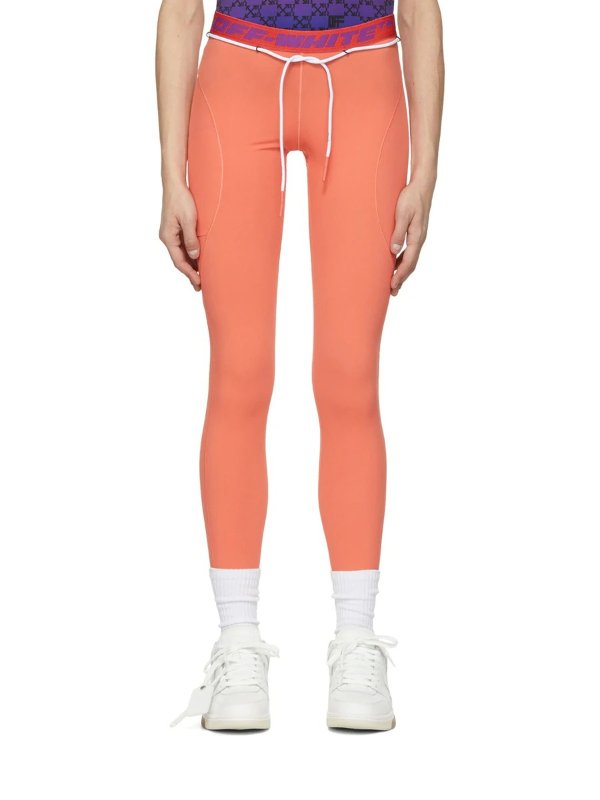 橙色打底裤