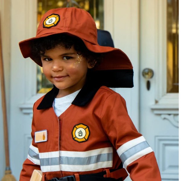 消防员服饰+帽子+玩具2件