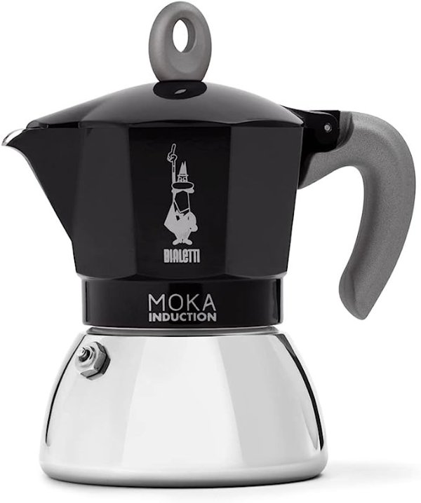 摩卡咖啡壶，4杯，黑色