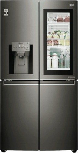 708 L French Door Fridge with InstaView Black Stainless Steel