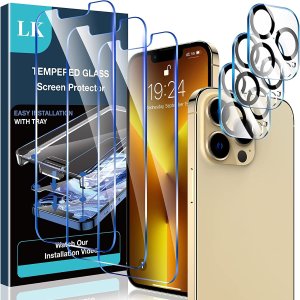 LK 苹果 Iphone 13 ProMax手机钢化膜+镜头膜 3+3件套