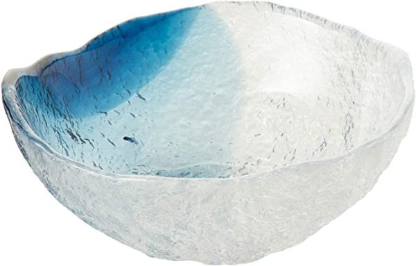 Toyo Sasaki 半水晶蓝色碗 21x8cm