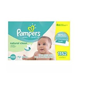 Pampers天然清洁/敏感皮肤型婴儿湿巾