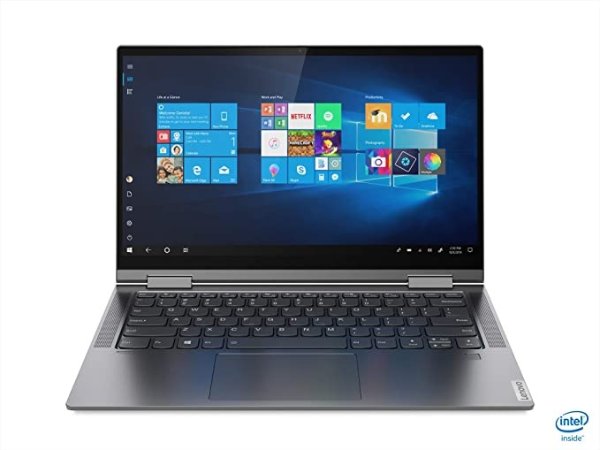 Yoga C740 i5-10210U 8GB RAM 512GB SSD 14-Inch FHD Touchscreen Laptop, Iron Grey, 81TC003TAU