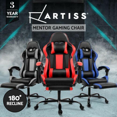 Gaming Chair Office Computer Leather Chairs Racer Executive Racing Seat