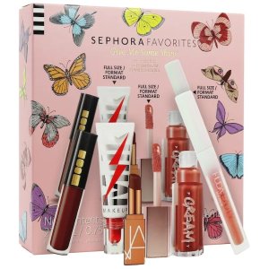 上新：Sephora Favorites 发光唇膏5件套 含3支正装